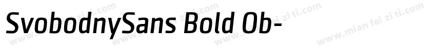 SvobodnySans Bold Ob字体转换